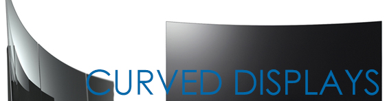 header featuring curved tv