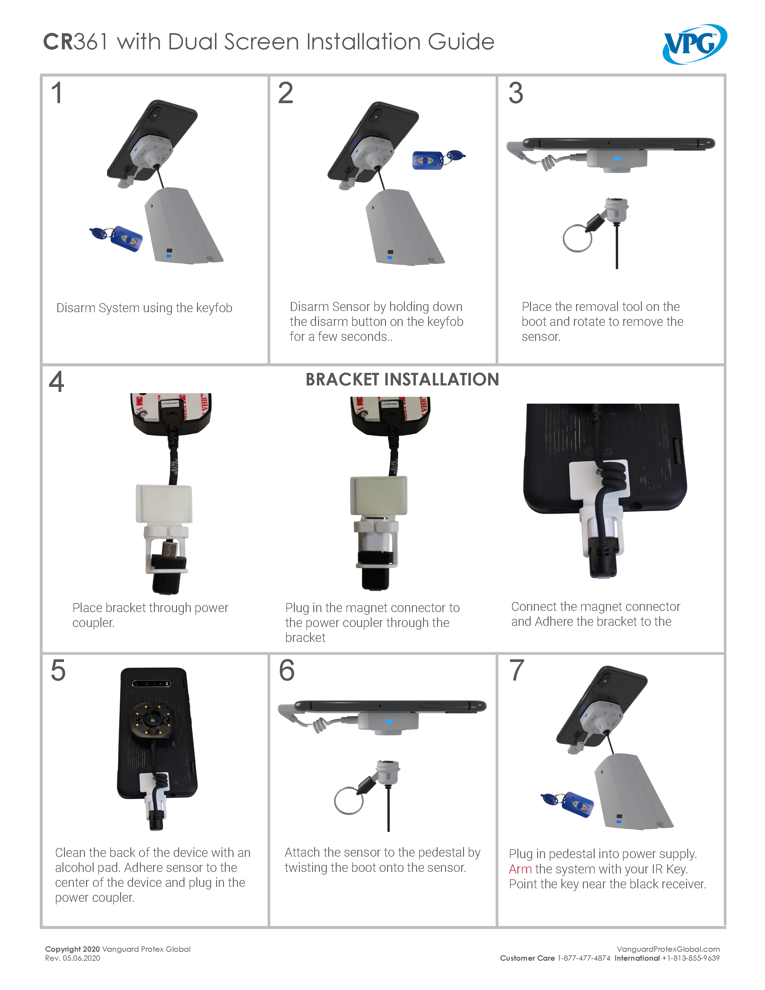 Verizon LGV60 Dual Screen Guides Vanguard Protex Global