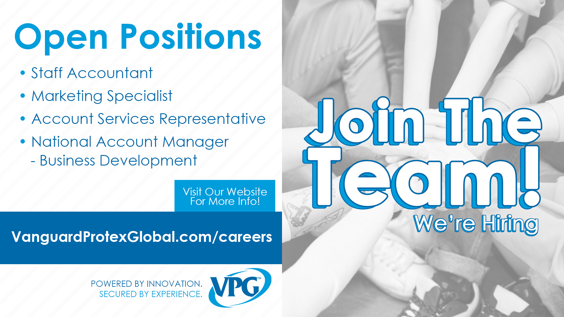 The VPG Team Is Growing & Continues To Grow! The VPG Team Is Growing & Continues To Grow!