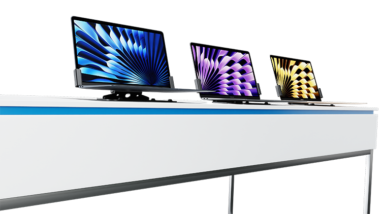 Titan Laptops on Store Fixture Titan Laptops on Store Fixture